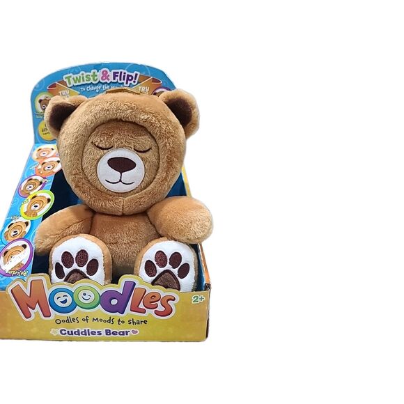 Moodles Cuddles Teddy Bear 12” Mood Flipping Soft Sensory Plushie Fidget Bear - Picture 2 of 7